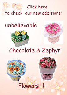 Chocolate $ zephyr flowers
